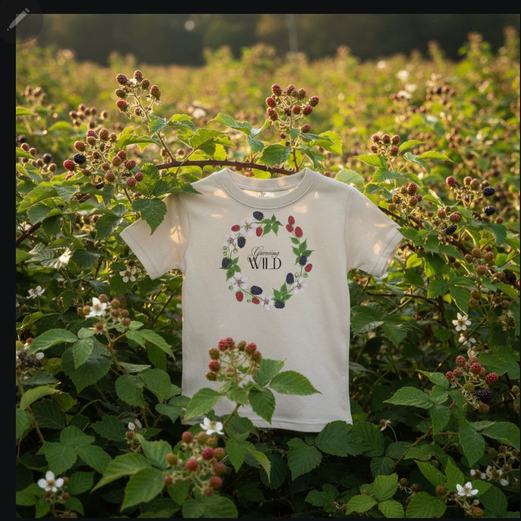 Growing Wild — The Blackberry & Raspberry Wreath Tee