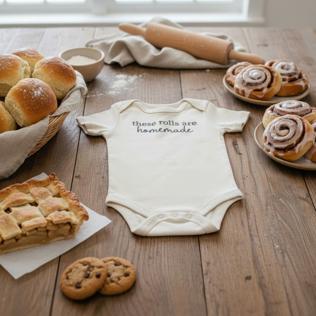 These rolls are homemade bodysuit in our Classic Collection