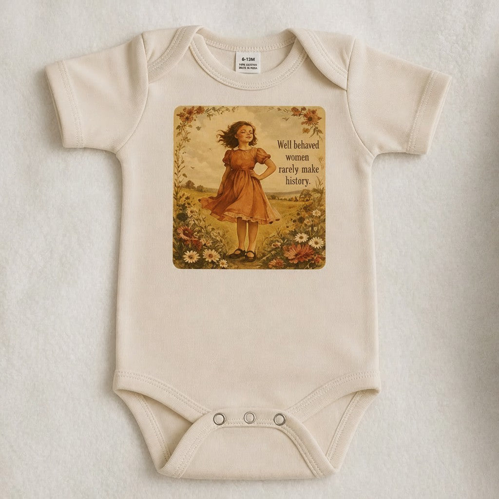 Well Behaved Women Rarely Make History Bodysuit-Classic and Essential Collection